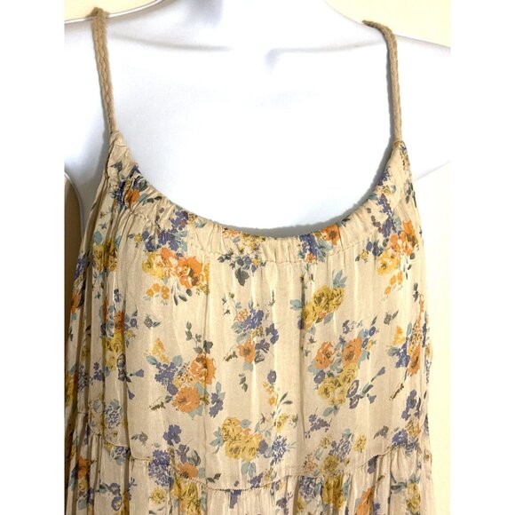 Elegant Italian Floral Maxi Dress Elena Baldi Small Whimsy Coquette Romantic - Picture 2 of 12